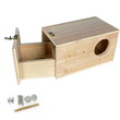 NIDO LEGNO DIAMANTE GOULD CON CAMERA CM 12X22X12H